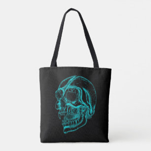 Vampire Skull Tote Bag