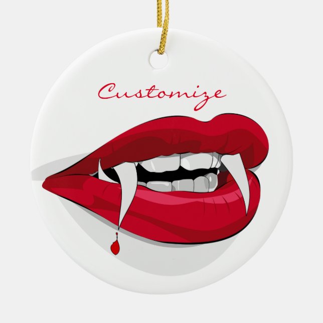 Vampire Smile Thunder_Cove Ceramic Tree Decoration (Front)