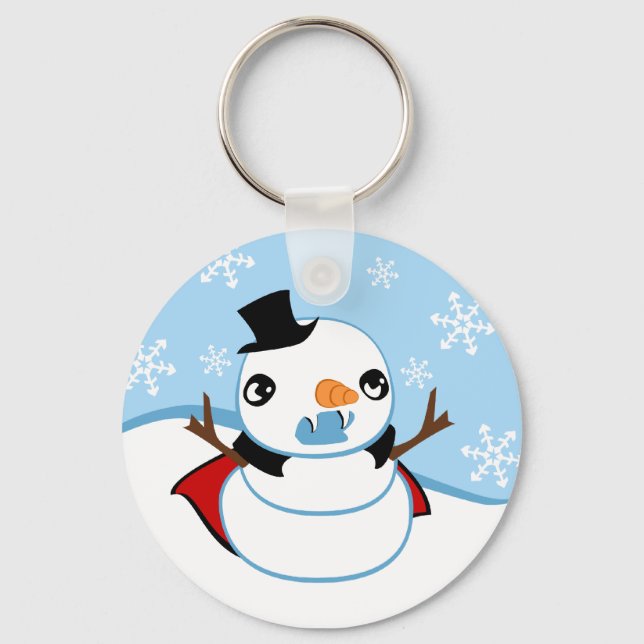 Vampire Snowman Key Ring (Front)