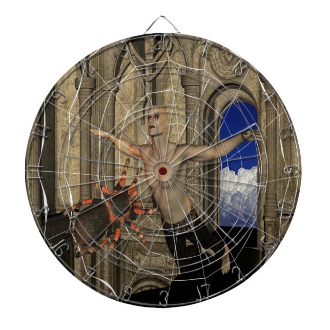 Vampire Spiders Web Dartboard (Front)