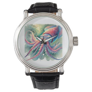 vampire squid 171024AREF124 - Watercolor Watch