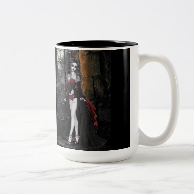 Vampire Standing in the Window Light Coffee Mug (Right)