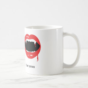 Vampire Teeth Mouse Halloween Goth Coffee Mug Cup
