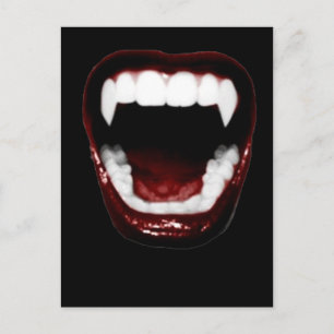 "Vampire Teeth" Postcard
