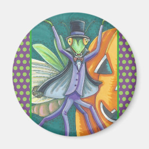 VAMPIRE TRANSYLVANIA PRAYING MANTIS MAGNET Round