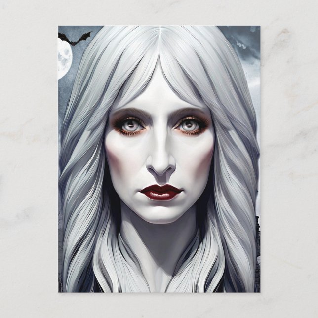 Vampire Witch Woman Fantasy Dark art  Postcard (Front)