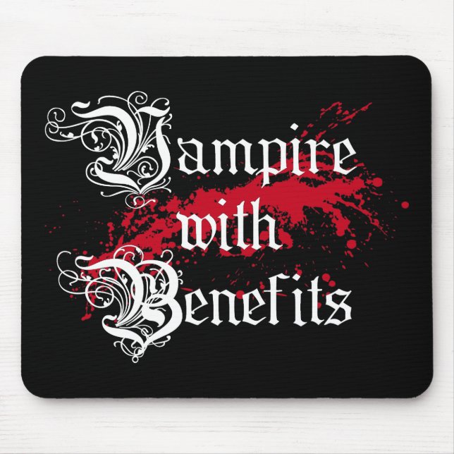 Vampire with Benefits Mouse Mat (Front)