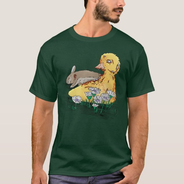 Vampire-Zombie Easter Duckling T-Shirt (Front)