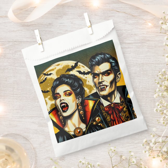Vampires and Bats Halloween Party  Favour Bags (Clipped)