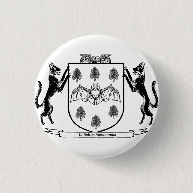 Vampire's Coat of Arms pin badge (Front)
