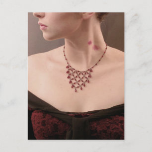 "Vampire's Kiss" - bite marks on her neck Postcard