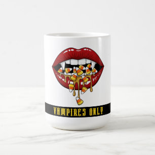 Vampires Only Halloween Candy Coffee Mug