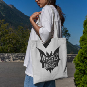 Vampires Party All Night Halloween Tote Bag
