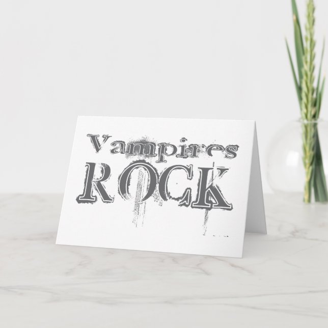 Vampires Rock Card (Front)