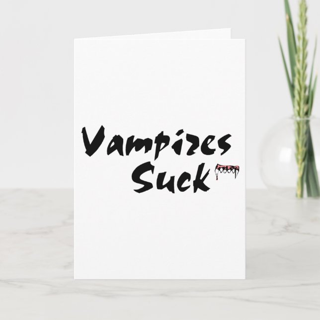 Vampires Suck Card (Front)