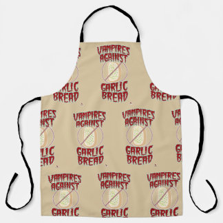 Vampires Want No Garlic Bread Fun Halloween Apron