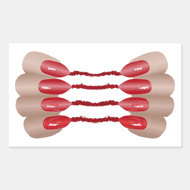 Vampirfinger V.2 Rectangular Sticker (Front)