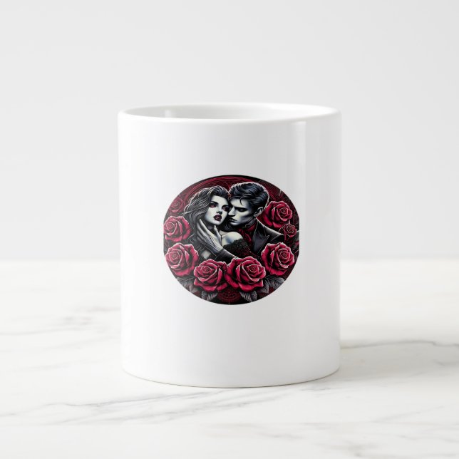 Vampiric Gothic Romance – Till Death Do Us In Clas Large Coffee Mug (Front)