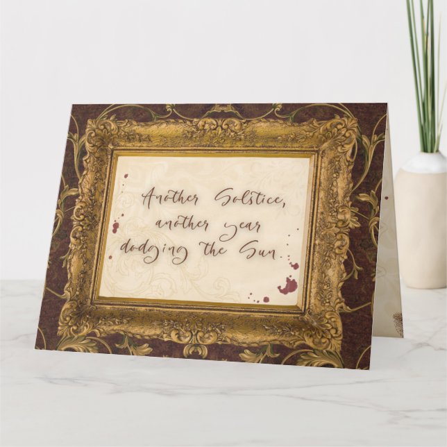 Vampiric Solstice Greeting Card (Front)