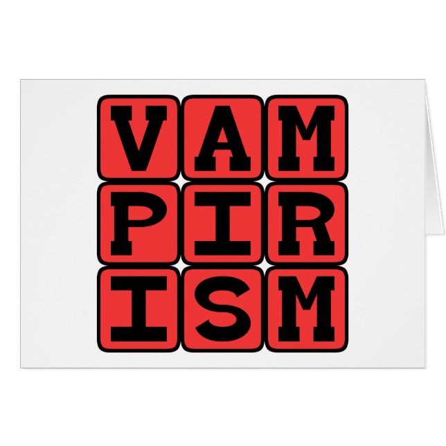Vampirism, Love of Vampires and Vampire Lore (Front Horizontal)