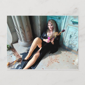 Vamplified Dead Flowers Postcard