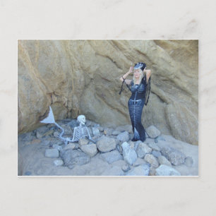 Vamplified Malibu Beach Undead Postcard