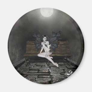 Vampress Waiting in the Mist - Magnet
