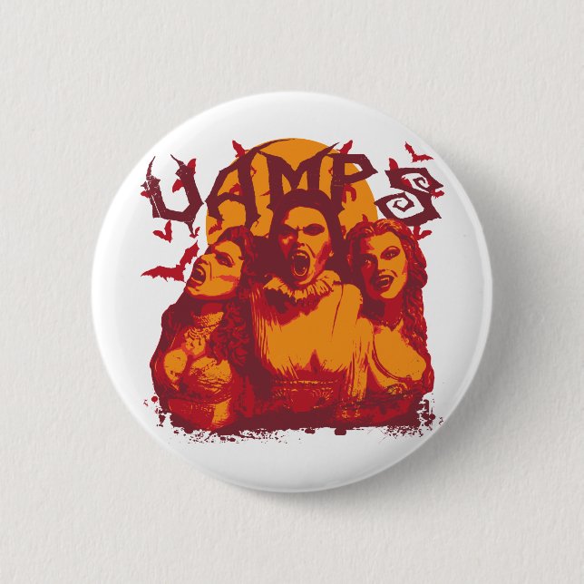 Vamps 6 Cm Round Badge (Front)