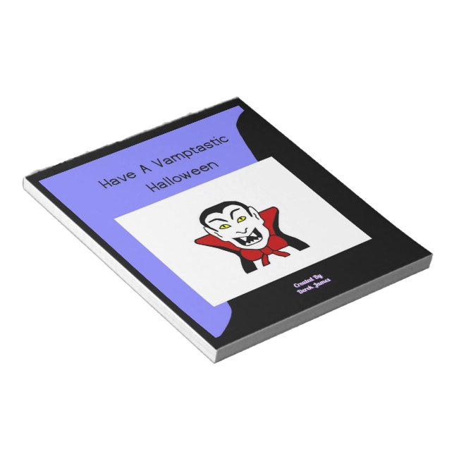 Vamptastic Halloween Notepad (14 cm x 15.2 cm) (Angled)