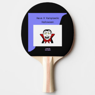 Vamptastic Halloween Ping Pong Paddle