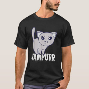 Vampurr Cat Vampire Funny Halloween Cute Scary Kit T-Shirt