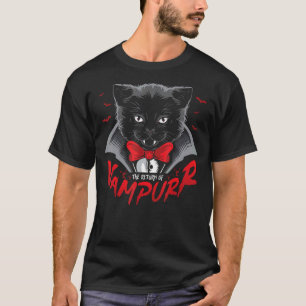 Vampurr Halloween Cat Vampire 1 T-Shirt