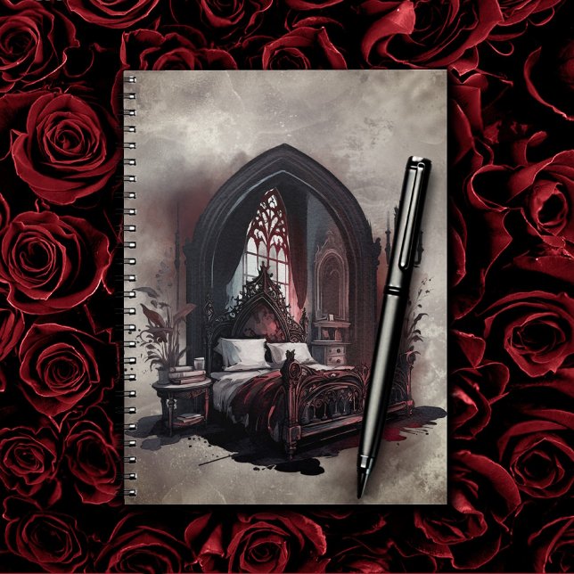 Vampy Boudoir | Gothic Red Victorian Bedroom Suite Notebook (Creator Uploaded)