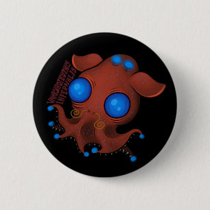 Vampyroteuthis Infernalis (with name) 6 Cm Round Badge