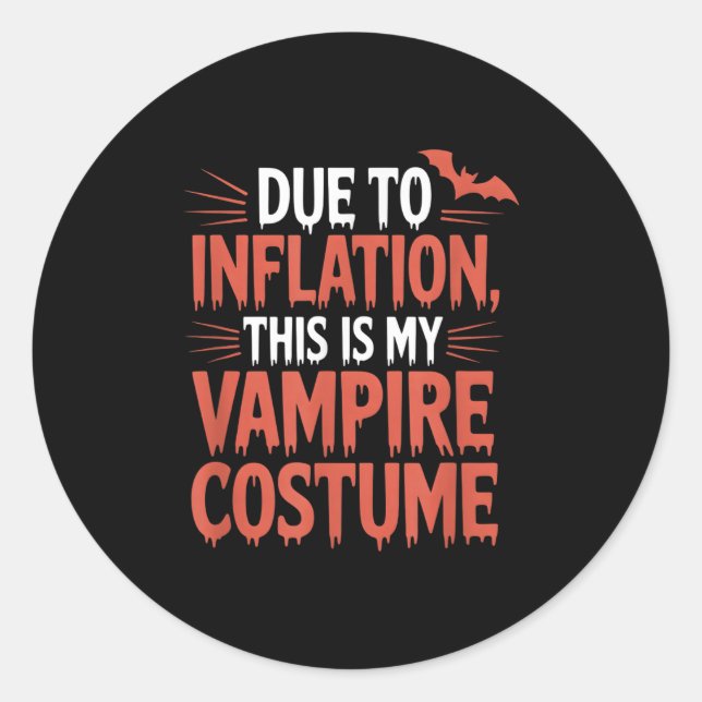 Vamre Costume  Classic Round Sticker (Front)