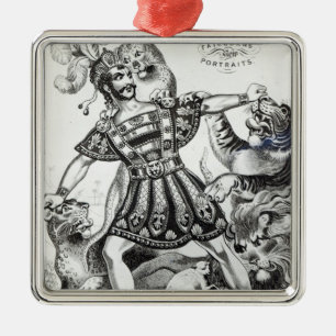Van Amburgh the Brute Tamer, 1838 Metal Tree Decoration