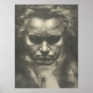 Van Beethoven portrait Poster