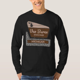 Van Buren State Park Michigan MI Welcome Sign Vaca T-Shirt