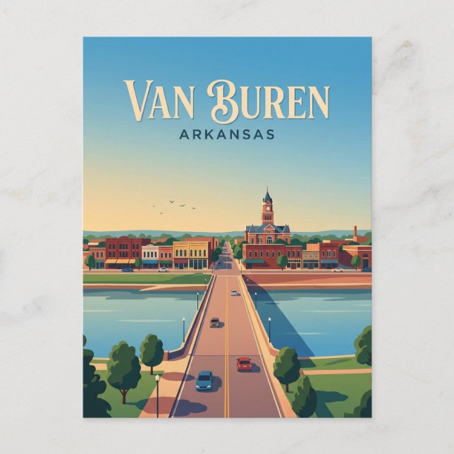 Van Buren USA Postcard (Front)