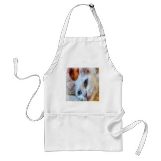 Van Cat With Blue Eyes Pet Portrait Standard Apron
