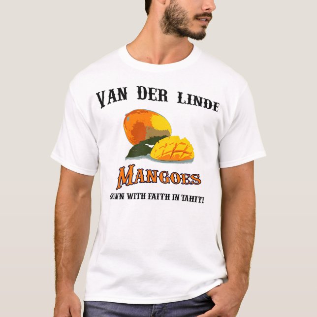 Van Der Linde Mangoes Grow With Faith Gamer T-Shirt (Front)