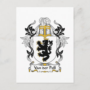 Van der Poll Family Crest Postcard