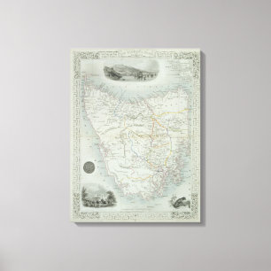 Van Diemen's Island or Tasmania, from a Series of Canvas Print