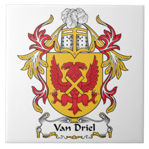 Van Driel Family Crest Tile