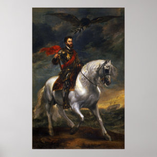 Van Dyck - Equestrian Portrait Of Emperor Charles… Poster