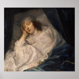 Van Dyck - Lady Digby On Her Deathbed Poster