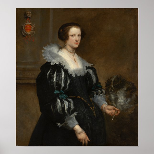 Van Dyck - Portrait Of Anna Wake Poster (Front)
