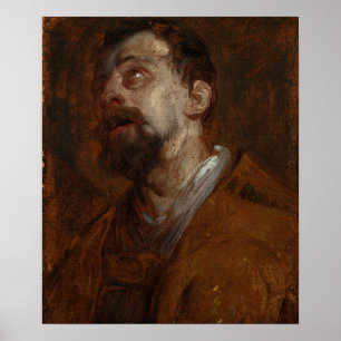 Van Dyck - Study Of A Saint Poster