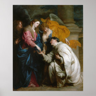 Van Dyck - Vision Of Blessed Hermann Joseph Poster