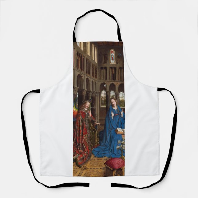 Van Eyck’s Annunciation Premium Cathedral Light Apron (Front)